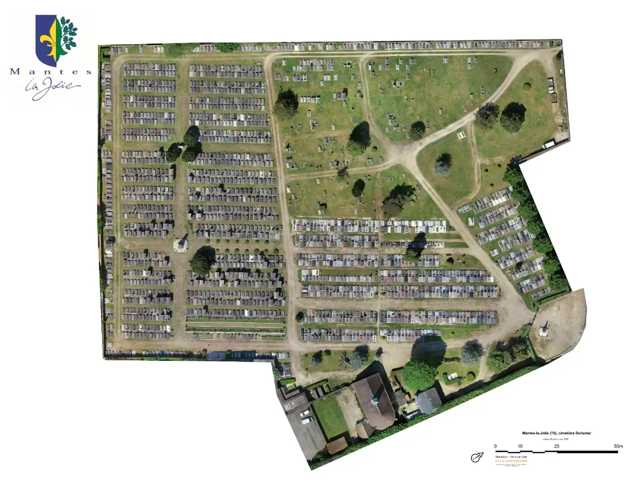 Orthophoto de cimetière