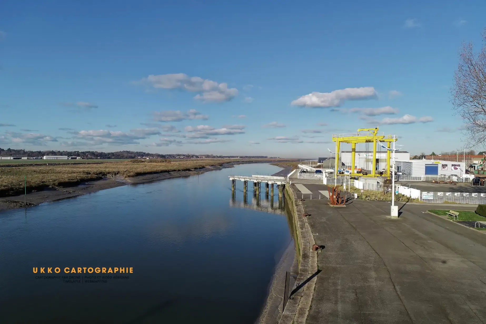 Captation drone du quai Napoléon, Etaples