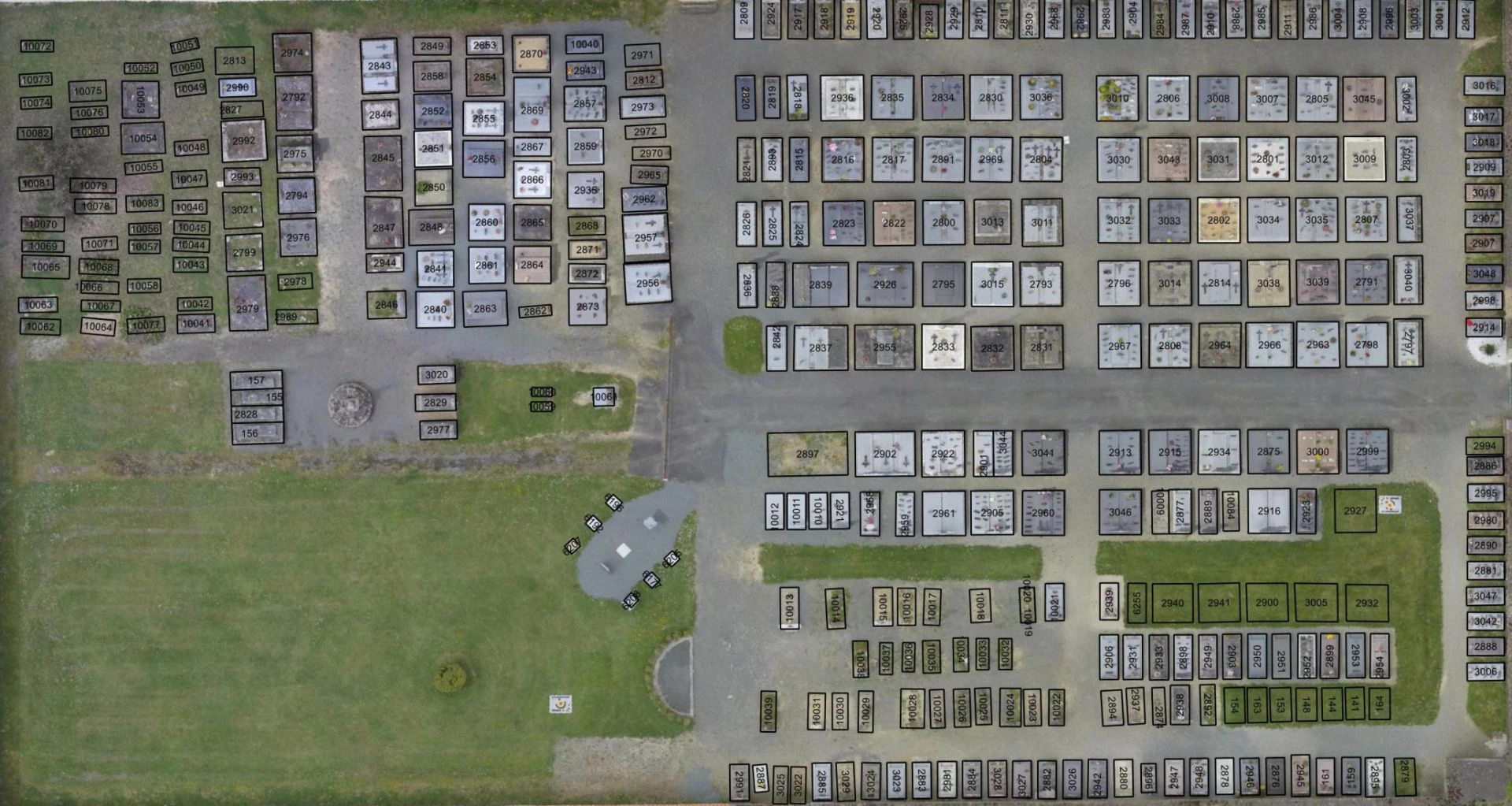 Plan de cimetière en Vendée