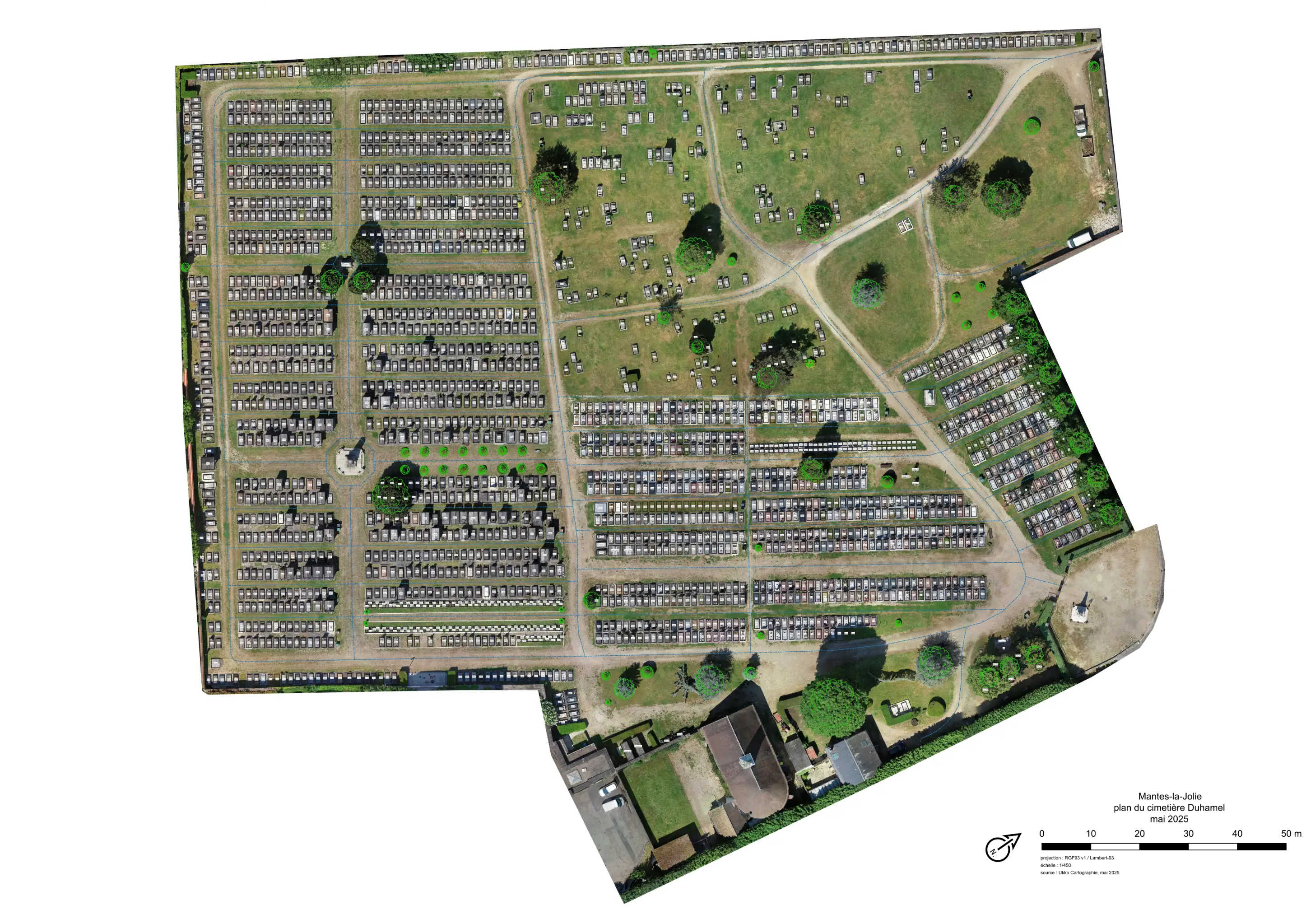 Plans de cimetières dans les Yvelines